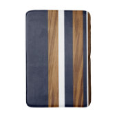 Blaue Streifen #1 Badematte (Vorderseite Vertikal)