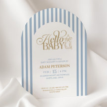 Blaue Streifen Arch Vintage Jungen Baby-Party