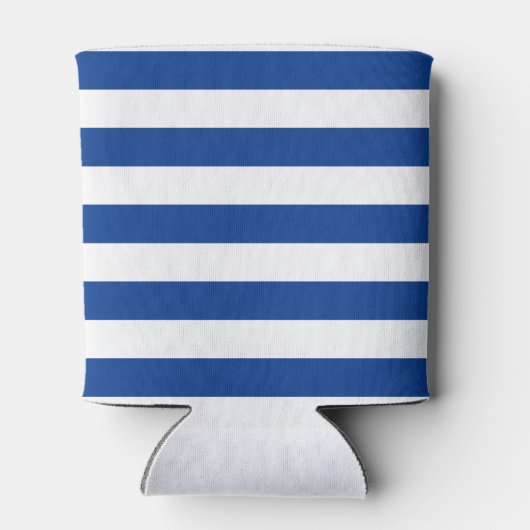 Blaue Streifen auf einer beliebigen Farbe mit Indi Dosenkühler (Rückseite)