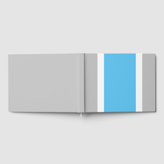 Blaue Streifen auf hellgrauem Himmel Gästebuch (Voll)