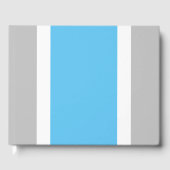 Blaue Streifen auf hellgrauem Himmel Gästebuch (Vorderseite)