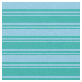 Blaue Streifen aus dem hellen Meer und Himmelblau Stoff