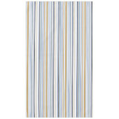 Blaue Streifen aus Gold und Weiß Beach Tischdecke (Vorderseite)