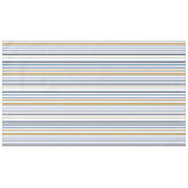 Blaue Streifen aus Gold und Weiß Beach Tischdecke (Vorderseite (Horizontal))