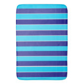 Blaue Streifen Badematte (Vorderseite Vertikal)