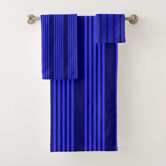 Blaue Streifen Badhandtuch Set (Insitu)