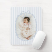 Blaue Streifen Bogenrahmen Individuelle Foto-Mausp Mousepad (Mit Mouse)