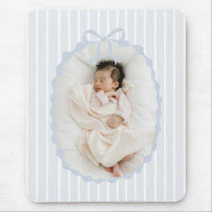 Blaue Streifen Bogenrahmen Individuelle Foto-Mausp Mousepad