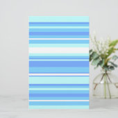 Blaue Streifen Briefpapier (Stehend Vorderseite)