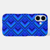 Blaue Streifen Case-Mate iPhone Hülle (Rückseite (Horizontal))