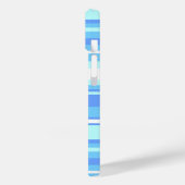 Blaue Streifen Case-Mate iPhone Hülle (Rückseite / Links)