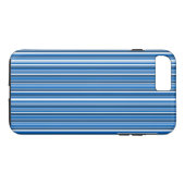 Blaue Streifen Case-Mate iPhone Hülle (Rückseite (Horizontal))