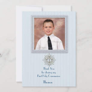 Blaue Streifen Dankeskarte