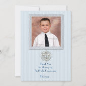 Blaue Streifen Dankeskarte (Vorderseite)