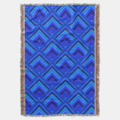 Blaue Streifen Decke (Vorderseite Vertikal)