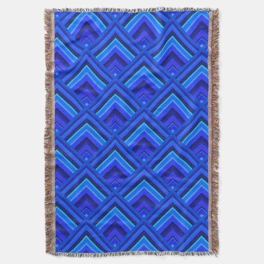 Blaue Streifen Decke (Vorderseite Vertikal)