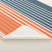 Blaue Streifen der Nautik Sherpadecke (3/4)