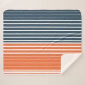 Blaue Streifen der Nautik Sherpadecke (Vorderseite (Horizontal))