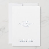 Blaue Streifen der Nautischen Marine Danke Karte (Rückseite)