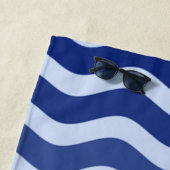 Blaue Streifen der Seestreitkräfte Strandtuch (Beispiel)