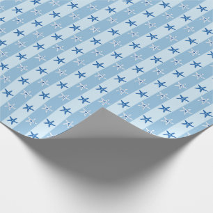 Blaue Streifen des Atlantiks Geschenkpapier