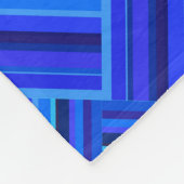 Blaue Streifen diagonales Webmuster Fleecedecke (Ecke)