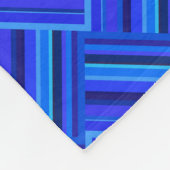 Blaue Streifen diagonales Webmuster Fleecedecke (Ecke)