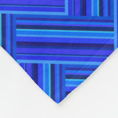 Blaue Streifen-Doppelwegemuster Fleecedecke (Ecke)