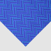 Blaue Streifen-Doppelwegemuster Seidenpapier (Ausschnitt)