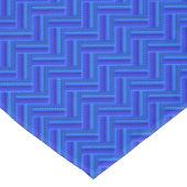 Blaue Streifen-Doppelwegemuster Tischdecke (Schrägansicht)