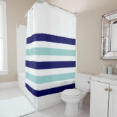 Blaue Streifen Duschvorhang (Beispiel)