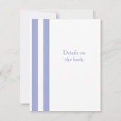 Blaue Streifen Einladung (Rückseite)