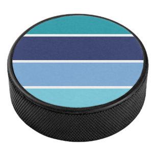 Blaue Streifen Eishockey Puck