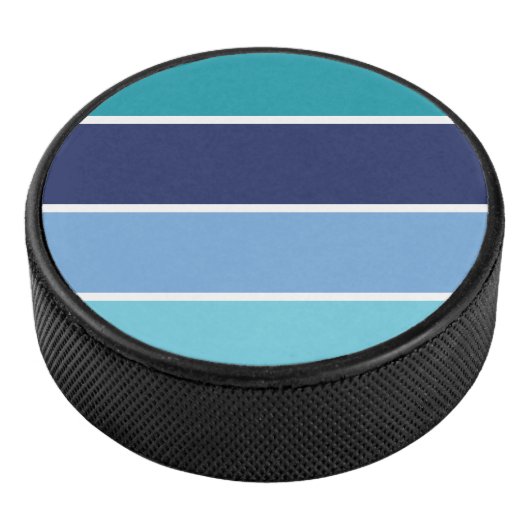 Blaue Streifen Eishockey Puck (3/4)