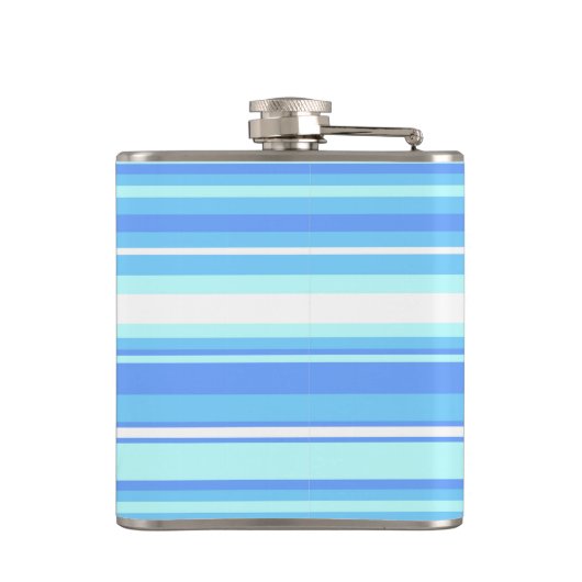 Blaue Streifen Flachmann (Rückseite)