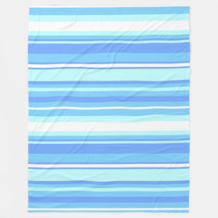 Blaue Streifen Fleecedecke