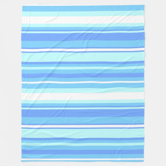 Blaue Streifen Fleecedecke (Vorderseite)