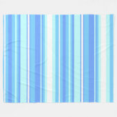 Blaue Streifen Fleecedecke (Vorderseite (Horizontal))