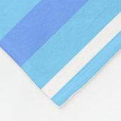 Blaue Streifen Fleecedecke (Ecke)