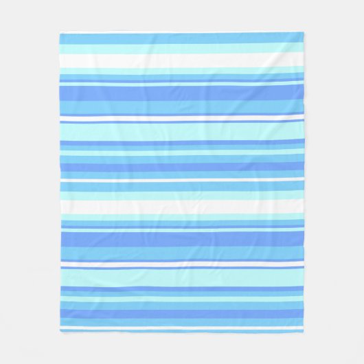 Blaue Streifen Fleecedecke (Vorderseite)