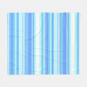 Blaue Streifen Fleecedecke (Vorderseite (Horizontal))