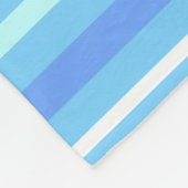 Blaue Streifen Fleecedecke (Ecke)