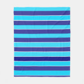 Blaue Streifen Fleecedecke (Vorderseite)