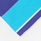 Blaue Streifen Fleecedecke (Ecke)