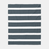 Blaue Streifen Fleecedecke (Vorderseite)