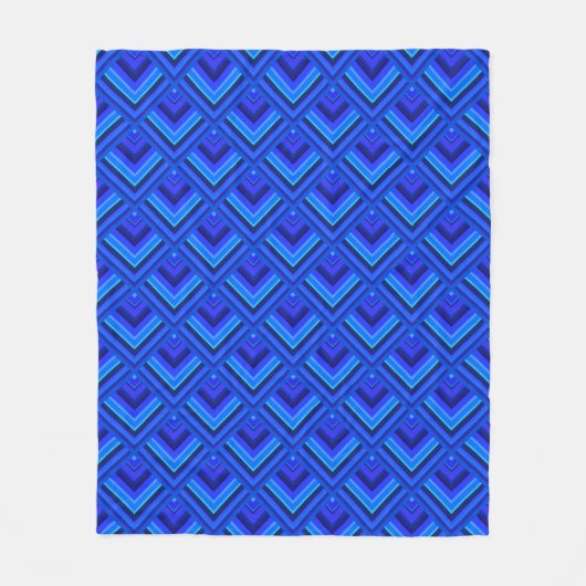 Blaue Streifen Fleecedecke (Vorderseite)