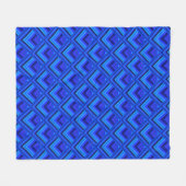 Blaue Streifen Fleecedecke (Vorderseite (Horizontal))