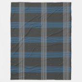 Blaue Streifen Fleecedecke (Vorderseite)