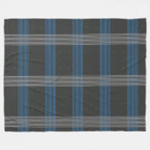 Blaue Streifen Fleecedecke (Vorderseite (Horizontal))