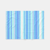 Blaue Streifen Fleecedecke (Vorderseite (Horizontal))